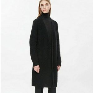 Cos wool mohair cardigan black size S